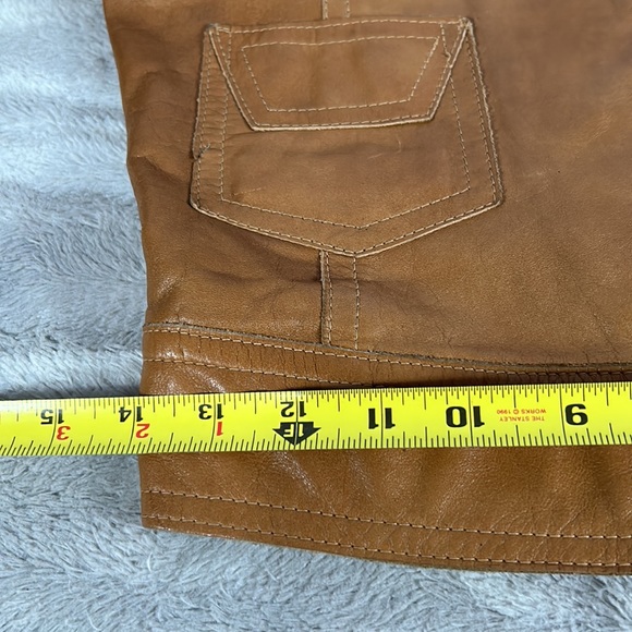 Galaxy leather goods, Vintage 70s custom made cropped leather jacket - Picture 7 of 12